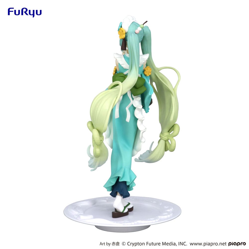 Hatsune Miku Matcha Green Tea Parfait Mint Version 21cm Exceed Creative PVC Statue