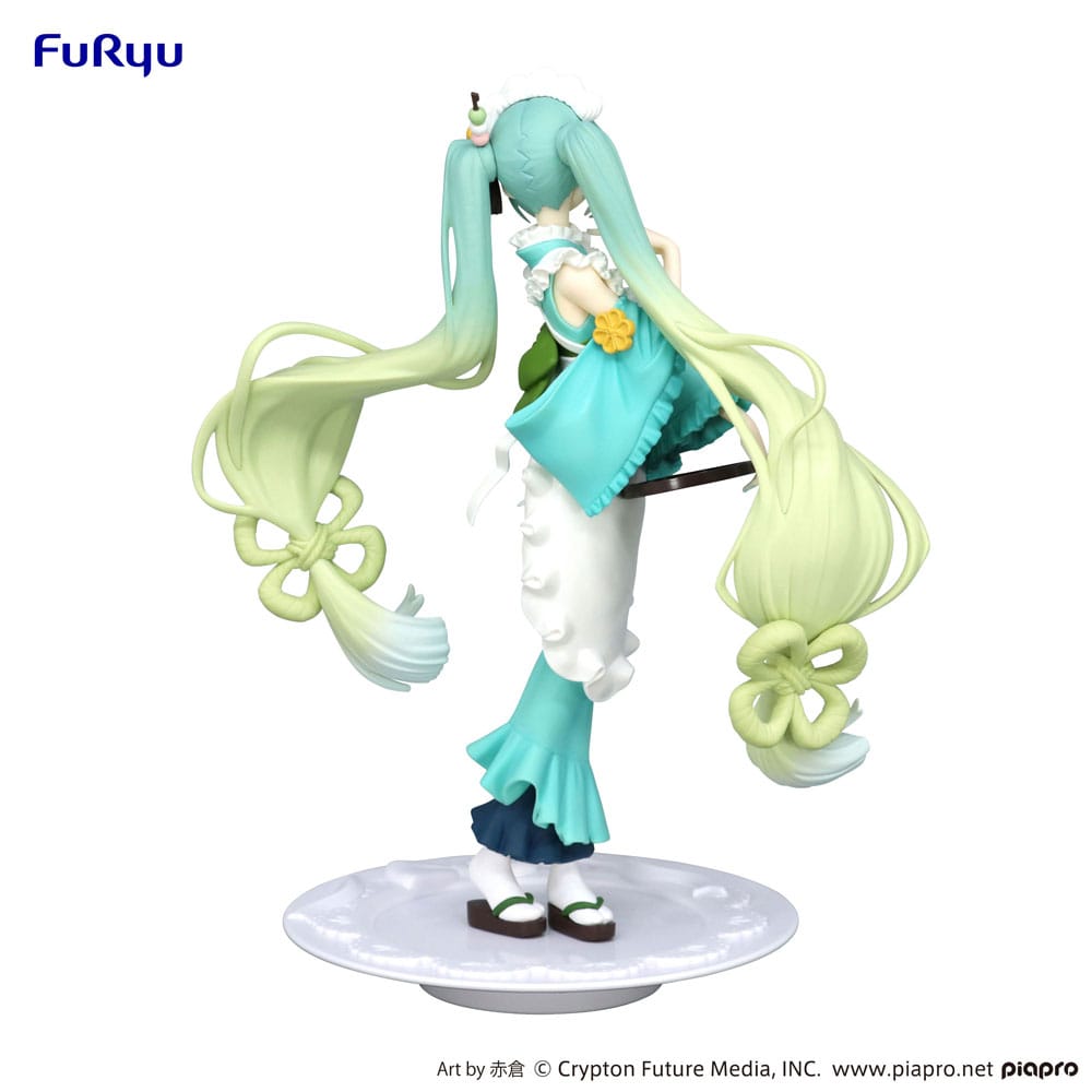 Hatsune Miku Matcha Green Tea Parfait Mint Version 21cm Exceed Creative PVC Statue