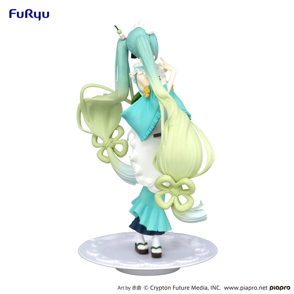 Hatsune Miku Matcha Green Tea Parfait Mint Version 21cm Exceed Creative PVC Statue