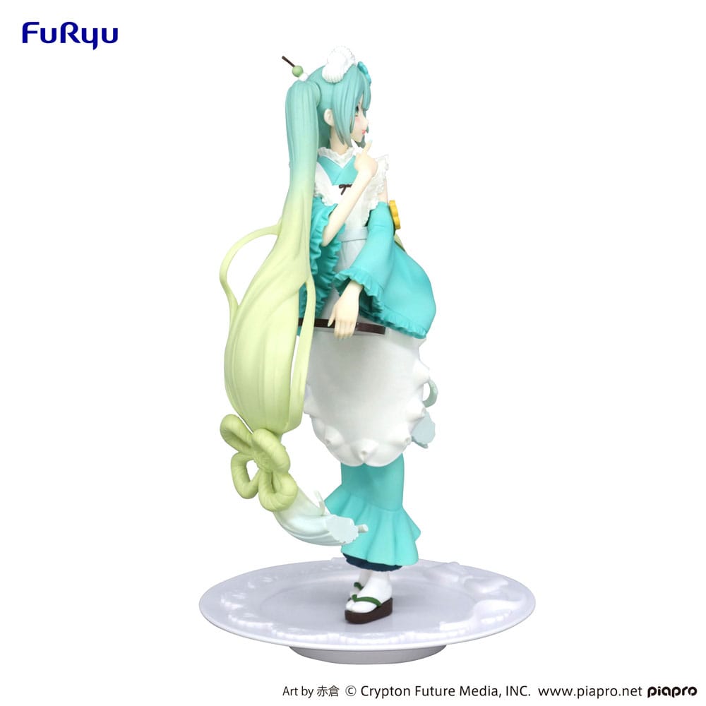 Hatsune Miku Matcha Green Tea Parfait Mint Version 21cm Exceed Creative PVC Statue