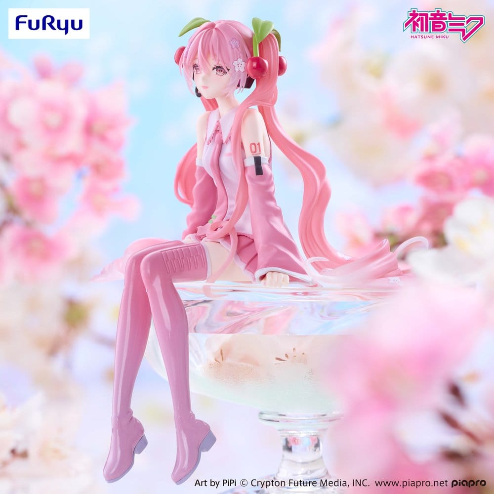 Hatsune Miku Noodle Stopper PVC Figure Sakura Miku 2026 Smile Ver. 14 cm