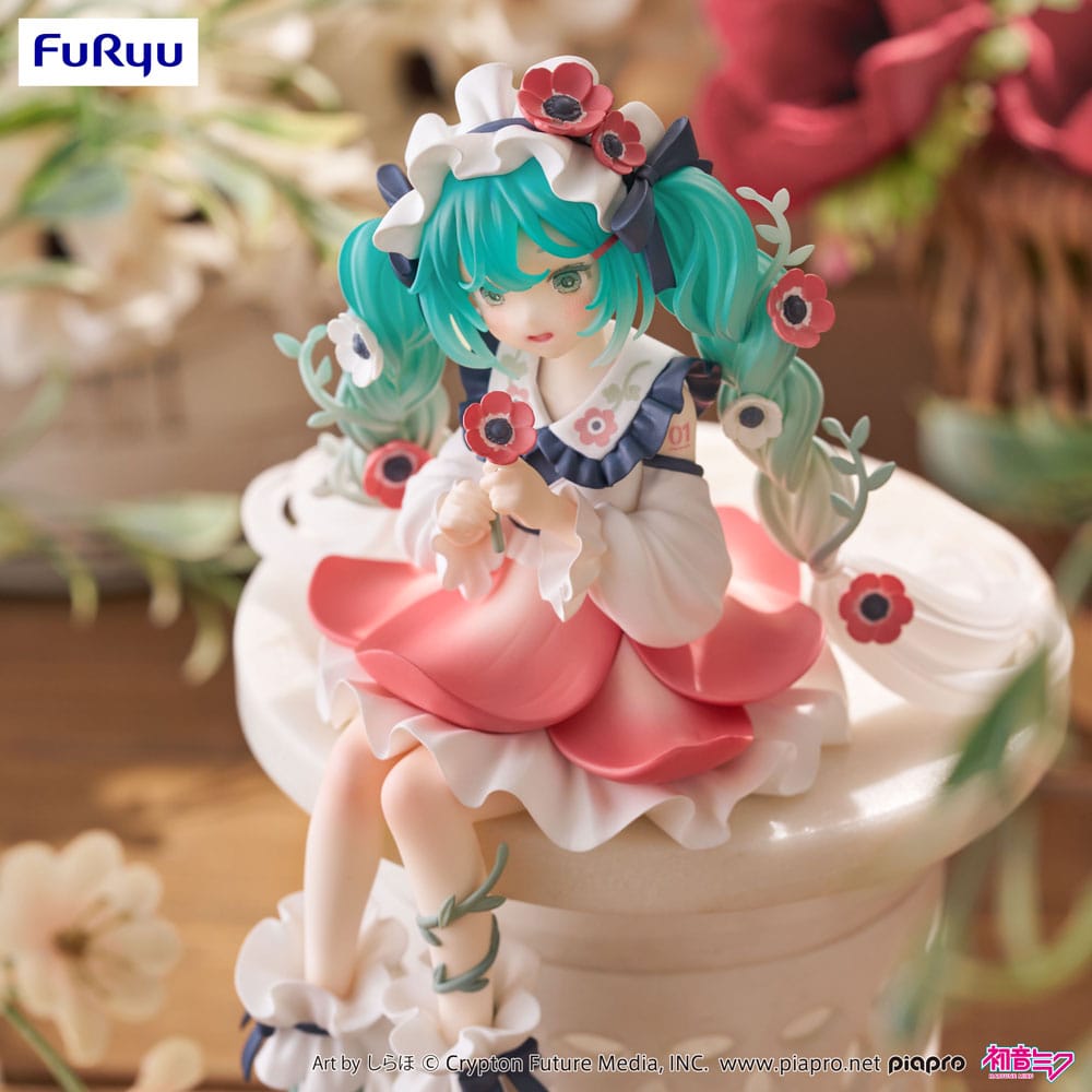 Hatsune Miku Noodle Stopper Hatsune Miku Flower Fairy Anemone 14 cm PVC Statue
