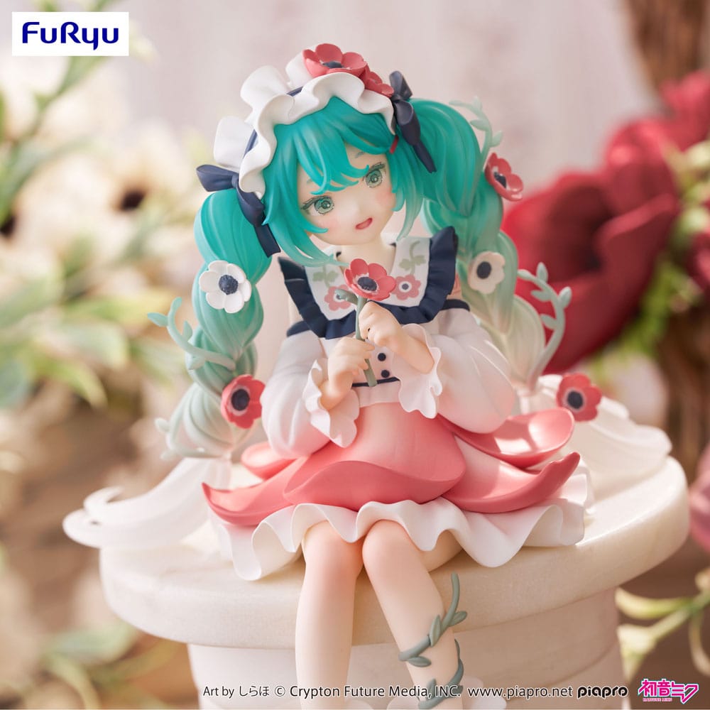 Hatsune Miku Noodle Stopper Hatsune Miku Flower Fairy Anemone 14 cm PVC Statue