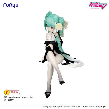 Hatsune Miku Flower Fairy White Rose Noodle Stopper 14cm PVC Statue
