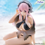 Super Sonico Noodle Stopper PVC Statue Super Sonico Swimsuit Black Color Ver. 10 cm