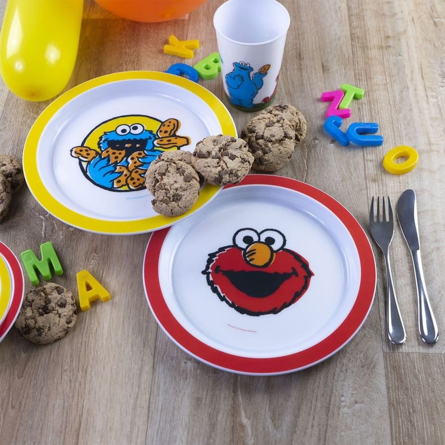Sesame Street Plate Vintage Kids 2-Pack 22 cm