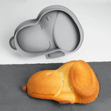 Peanuts Silicone Baking Tray Snoopy grey