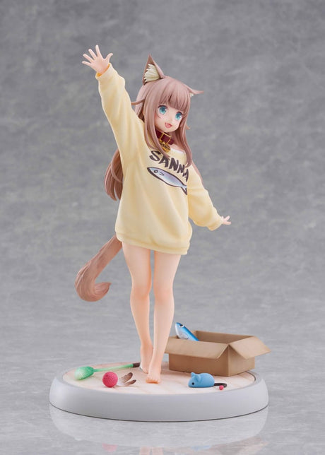 My Cat Is a Kawaii Girl Statue 1/6 Kinako Play With Ver. AmiAmi Limited Edition 21 cm