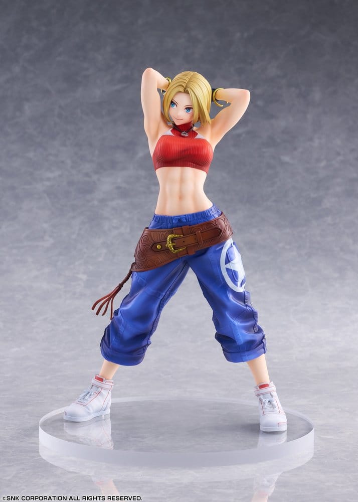 Fighting Girls Collection The King of Fighters XV PVC Figure 1/7 Blue Mary AmiAmi Limited Edition 26 cm