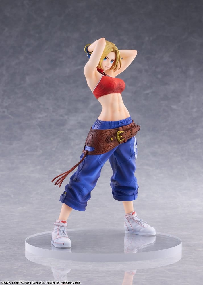 Fighting Girls Collection The King of Fighters XV PVC Figure 1/7 Blue Mary AmiAmi Limited Edition 26 cm