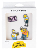 The Simpsons Pin Badges Set of 4 Moe's Tavern
