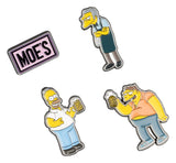 THE SIMPSONS MOE'S TAVERN SET OF 4 PINS