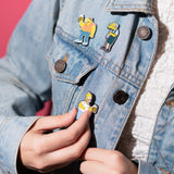 The Simpsons Pin Badges Set of 4 Moe's Tavern