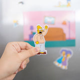 THE SIMPSONS FAMILY SET OF DIE CUT MAGNETS