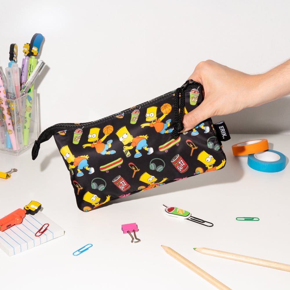 The Simpsons Triple Pencil Case Bart