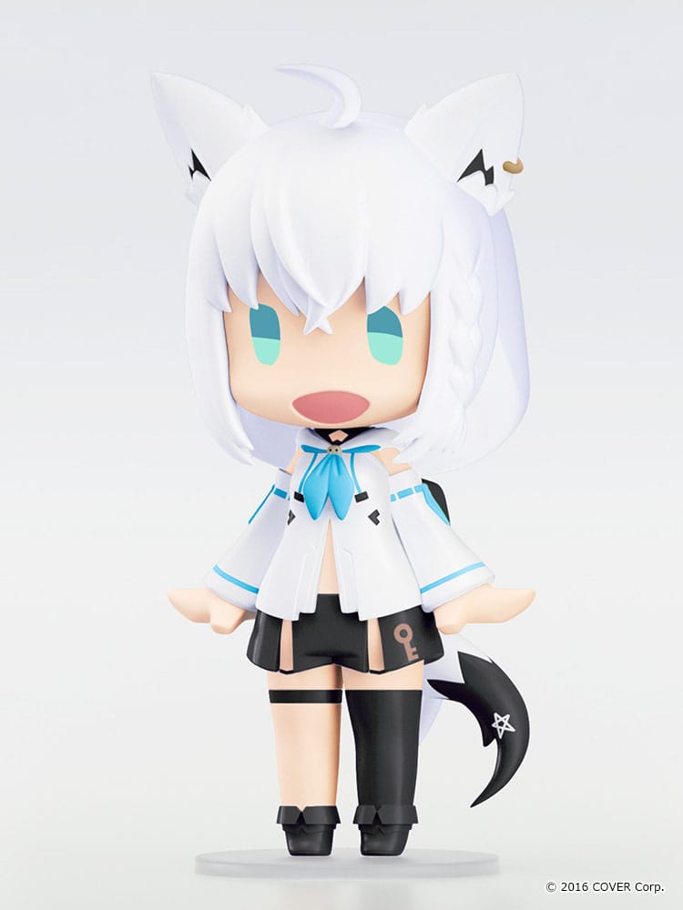 Hololive Production HELLO! GOOD SMILE Shirakami Fubuki 10cm Action Figure