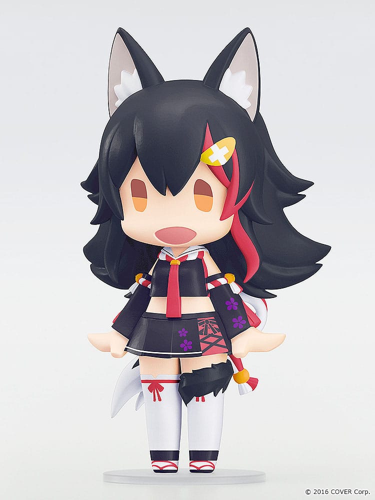 Hololive Production HELLO! GOOD SMILE Ookami Mio 10 cm Action Figure