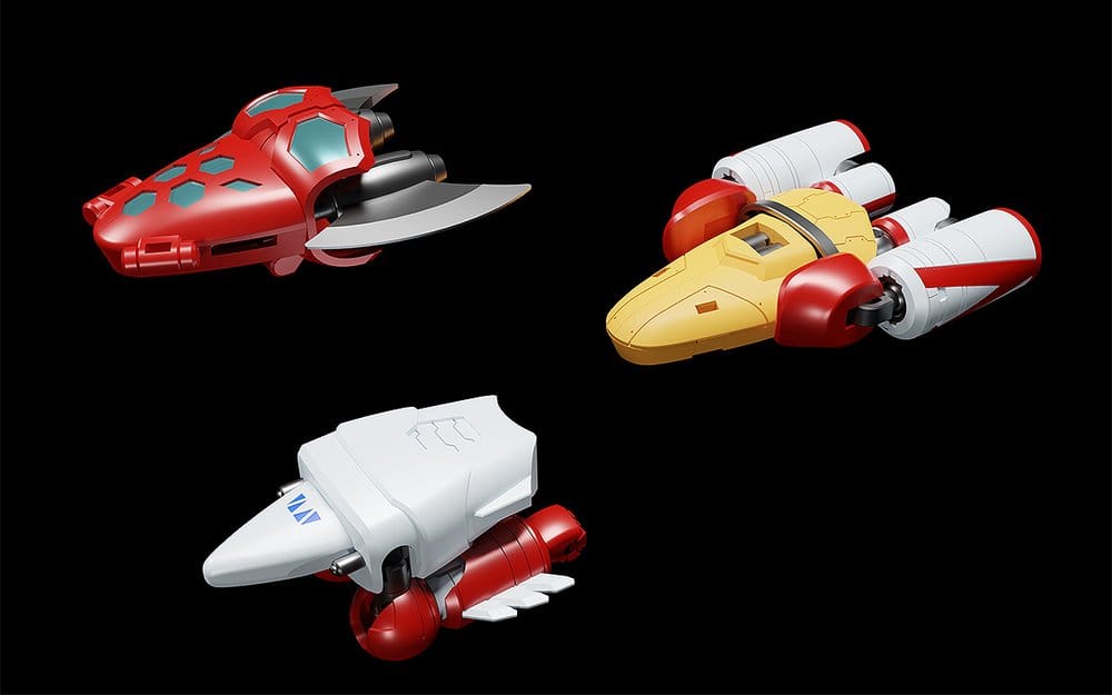 Getter Robo Moderoid Plastic Model Kit Miniature Combining & Transforming Getter 1 12 cm