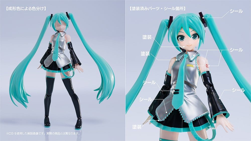 Character Vocal Series 01: Hatsune Miku Plamatea Plastic Model Kit Hatsune Miku 15 cm
