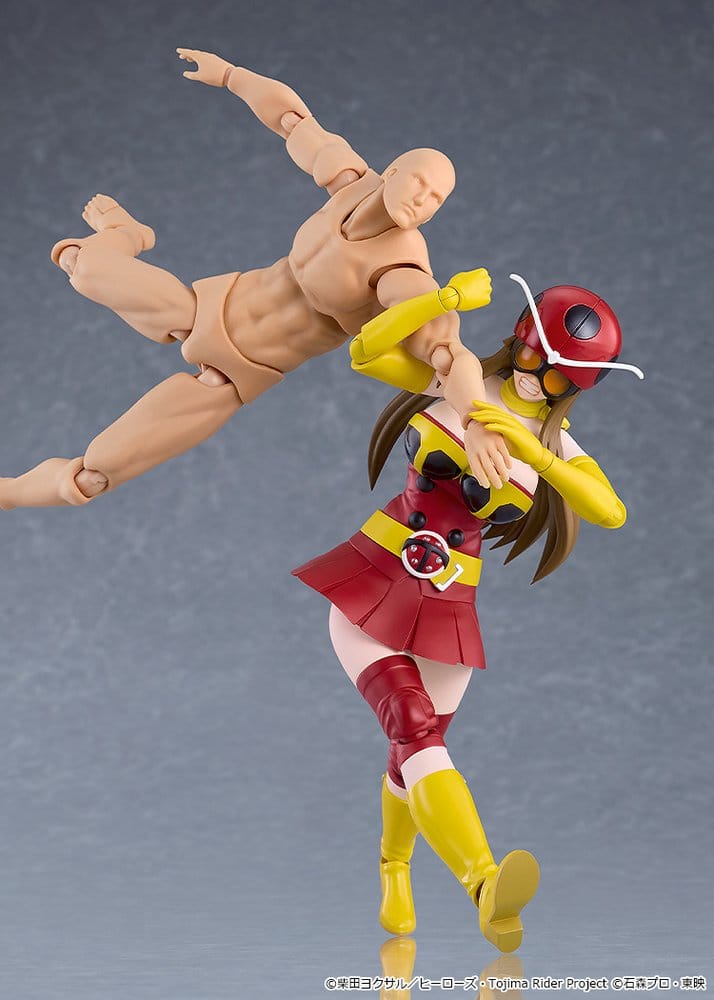 Tojima Wants to Be a Kamen Rider Figma Action Figure Yuriko Okada (Electro-Wave Human Tackle Ver.) 14 cm