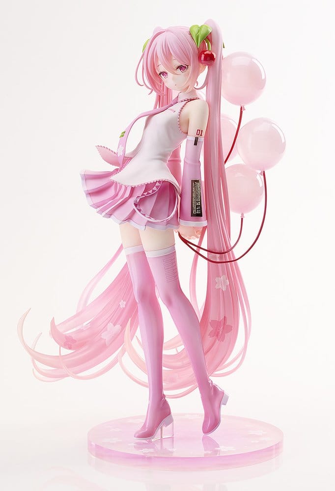 Character Vocal Series 01: Hatsune Miku G.S. Collection [SC] PVC Figure 1/7 Sakura Miku: GSC Illustration Contest Ver. 26 cm