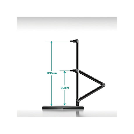 The Simple Stand Mini Nendoroid More for Mini Figures & Models Black Hex Type 3-Pack
