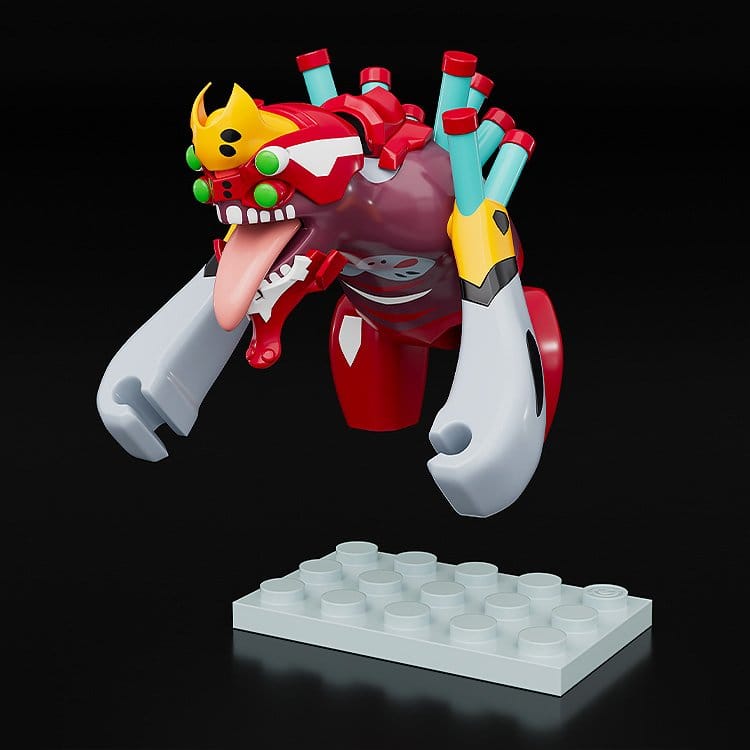 Rebuild of Evangelion Brickroid Mini Figure Evangelion Unit 02 Beast Form 2nd Phase (Type 1) 4 cm