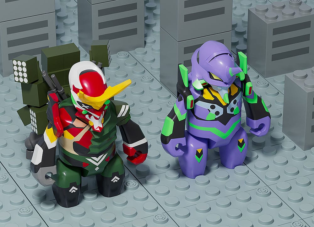 Rebuild of Evangelion Brickroid Action Figure Evangelion Production Model-New 02 a 5 cm