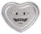 Needy Streamer Overload Needy Streamer Chinese Restaurant Series Heart-Shaped Pinback Button Ame