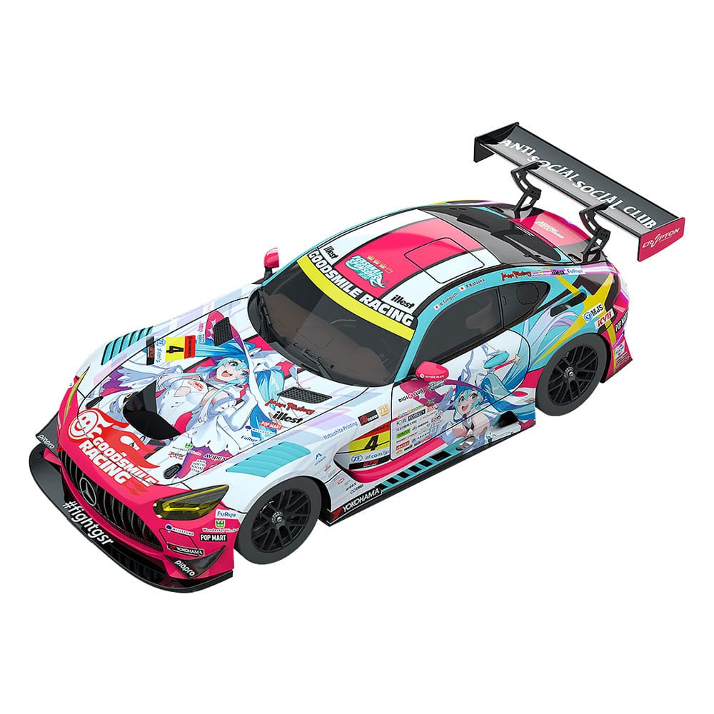Hatsune Miku GT Project Vehicle Hatsune Miku AMG 2024 Season Opening Ver. 7 cm 1/64 Action Figure