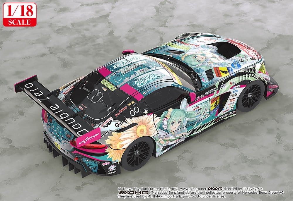 Hatsune Miku GT Project Vehicle 1/18 Good Smile Hatsune Miku AMG 2017 SUPER GT Ver. 26 cm