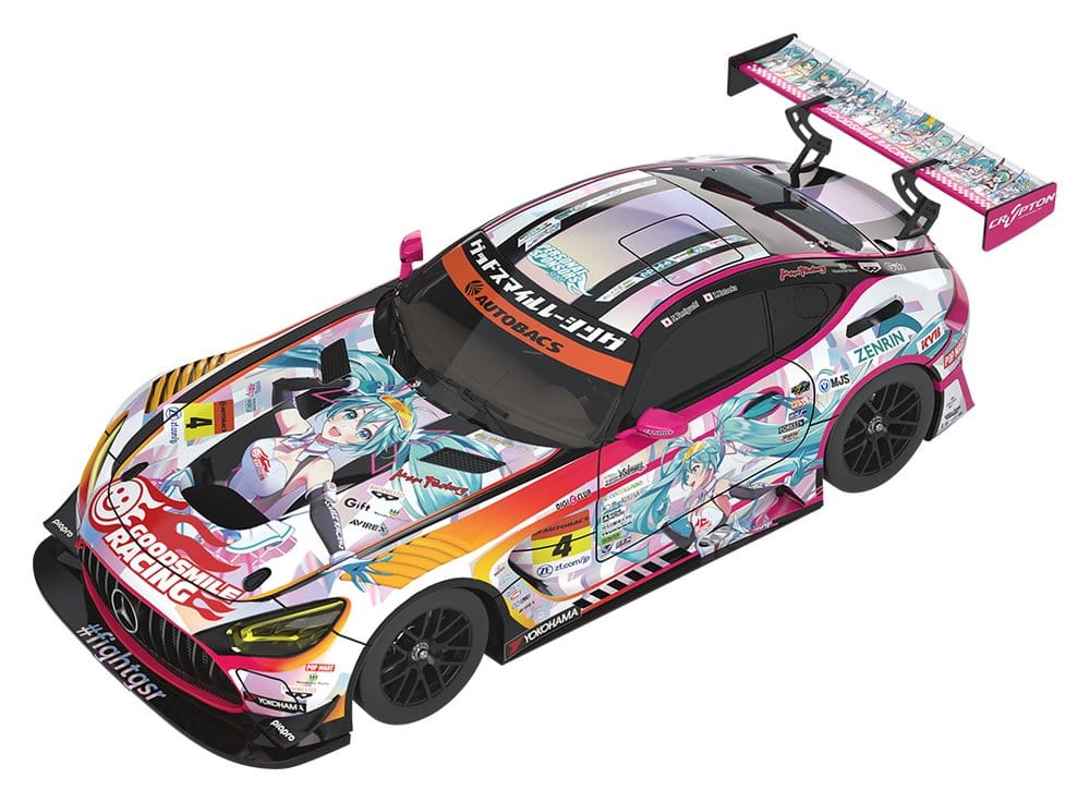 Hatsune Miku GT Project Vehicle 1/43 Good Smile Hatsune Miku AMG 2021 SUPER GT 100th Race Commemorative Ver. 11 cm