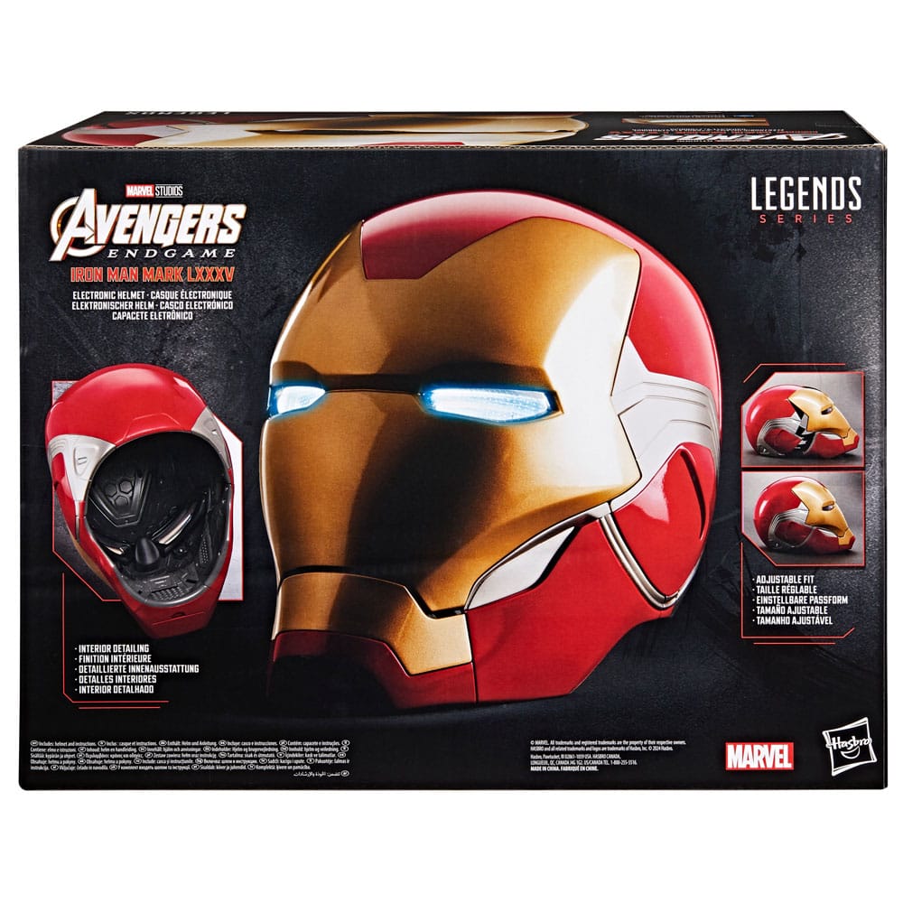 Avengers: Endgame Marvel Legends Series Iron Man Mark LXXXV Electronic Helmet