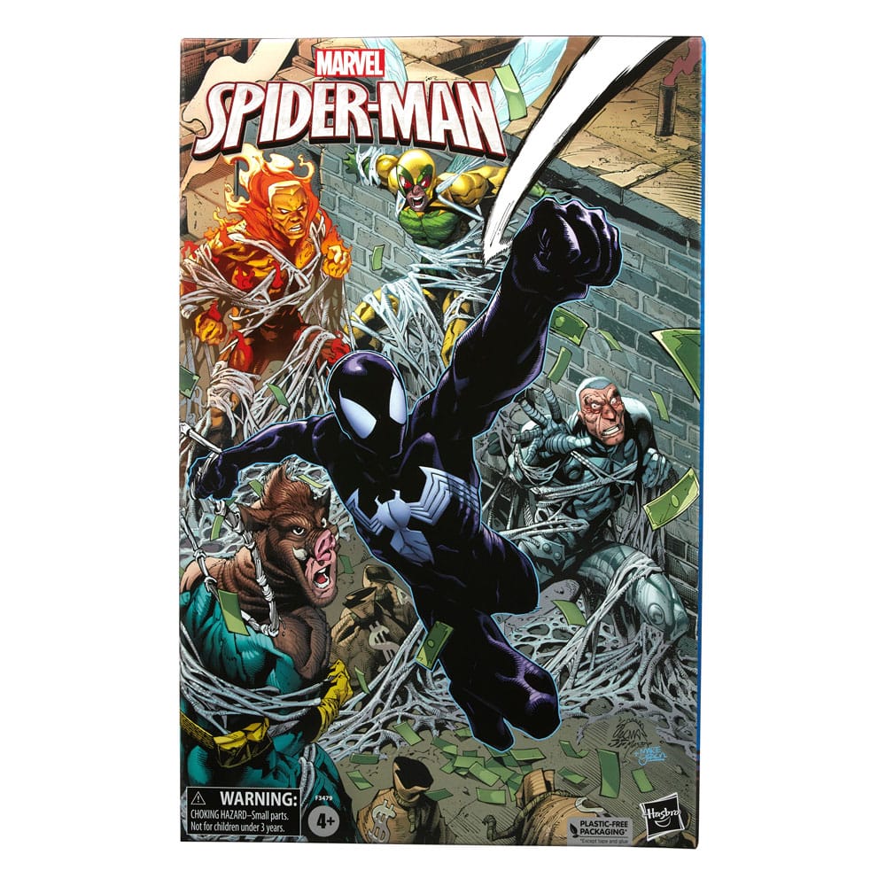 Marvel Legends Spider-Man, Silvermane, Human Fly, Molten Man, Razorback 15cm Action Figure 5-Pack