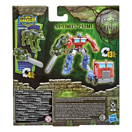 Transformers: Rise of the Beasts Beast Alliance Optimus Prime & Chainclaw 13cm Weaponizer Action Figure 2-Pack