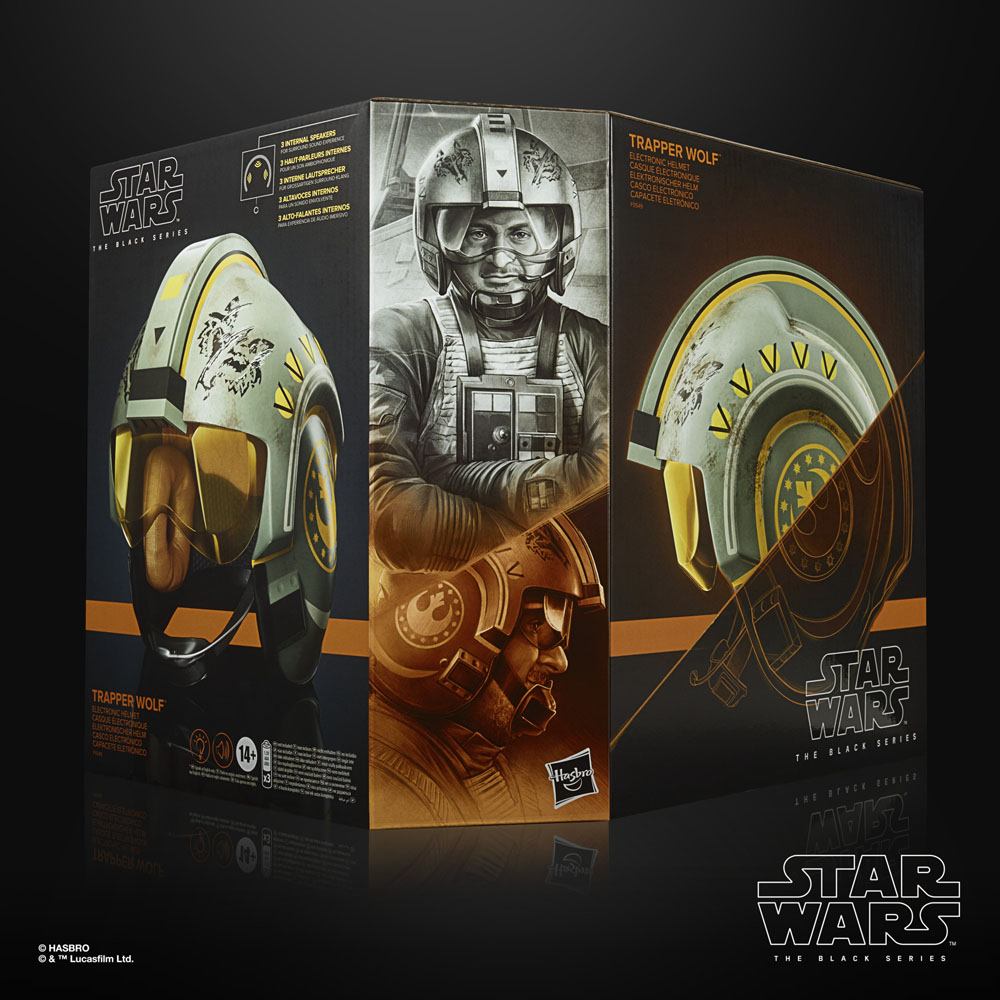 Star Wars: The Mandalorian Trapper Wolf 2023 Black Series Electronic Helmet