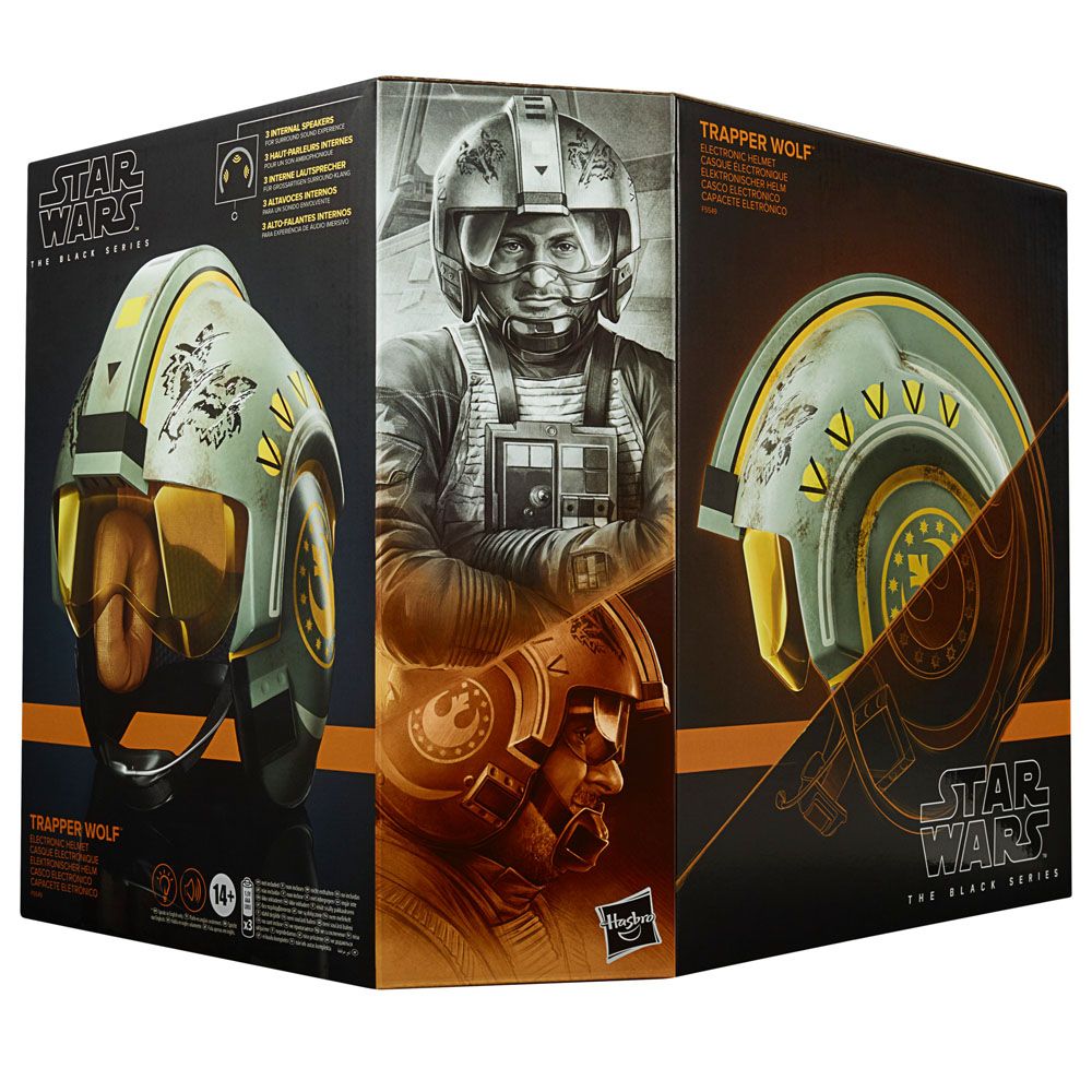 Star Wars: The Mandalorian Trapper Wolf 2023 Black Series Electronic Helmet