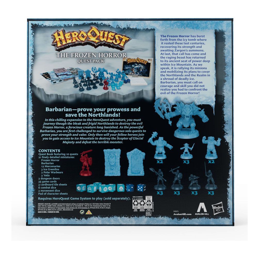 HeroQuest The Frozen Horror Quest Pack Board Game Expansion