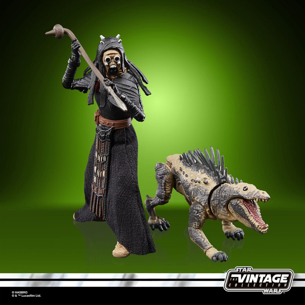 Star Wars: The Book of Boba Fett Vintage Collection Tusken Warrior & Massiff 10cm Action Figures