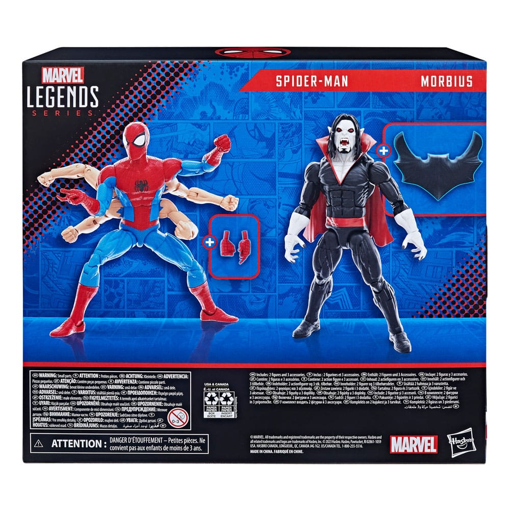 Marvel Legends The Amazing Spider-Man Spider-Man & Morbius 15cm Action Figure 2-Pack
