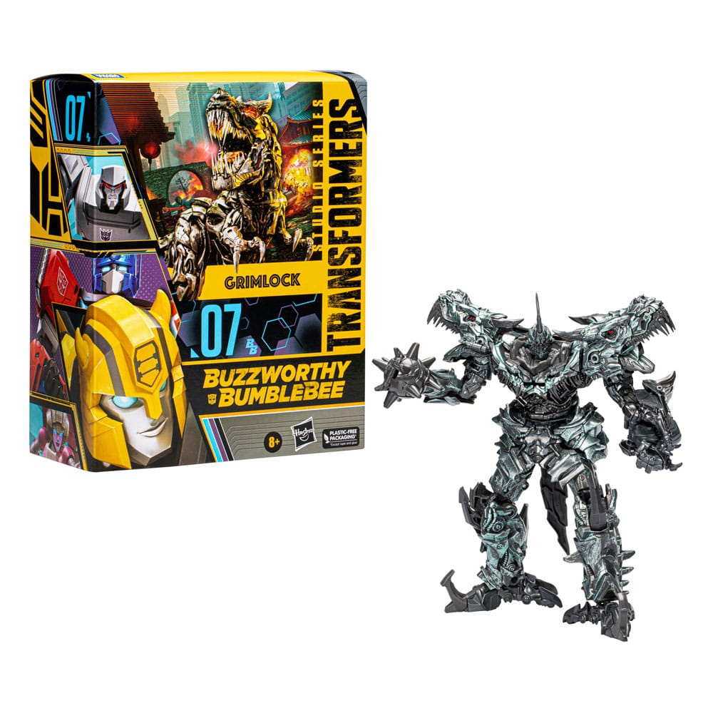Transformers: Age of Extinction Buzzworthy Bumblebee Leader Class 07BB Grimlock 22cm Action Figure