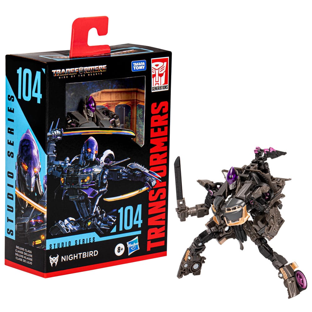 Transformers: Rise of the Beasts Generations Studio Series 104 Nightbird 11cm Deluxe Class Action Figure