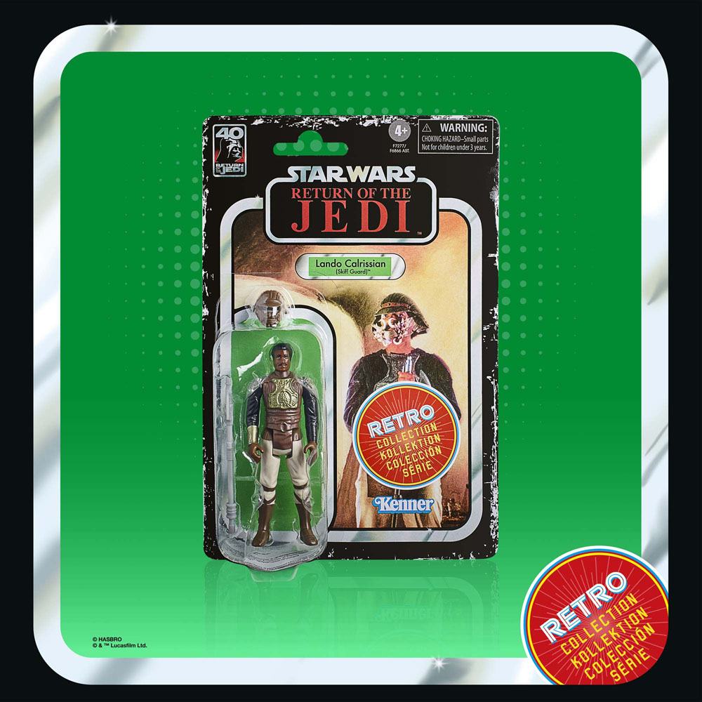 Star Wars Episode VI Retro Collection Lando Calrissian (Skiff Guard) 10cm Action Figure
