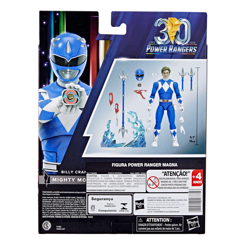 Power Rangers Mighty Morphin Blue Ranger 15cm Ligtning Collection Action Figure