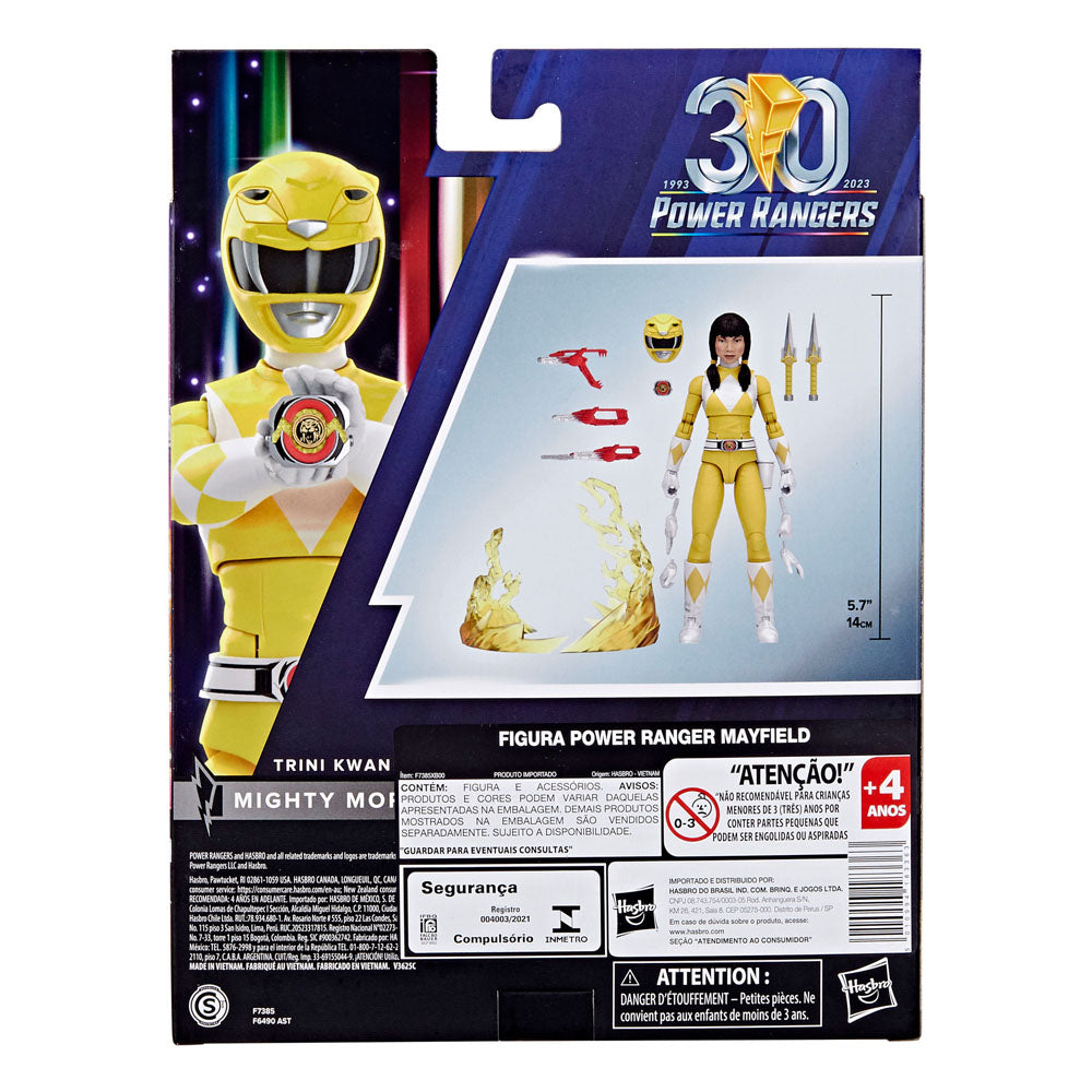Power Rangers Mighty Morphin Yellow Ranger 15cm Lightning Collection Action Figure