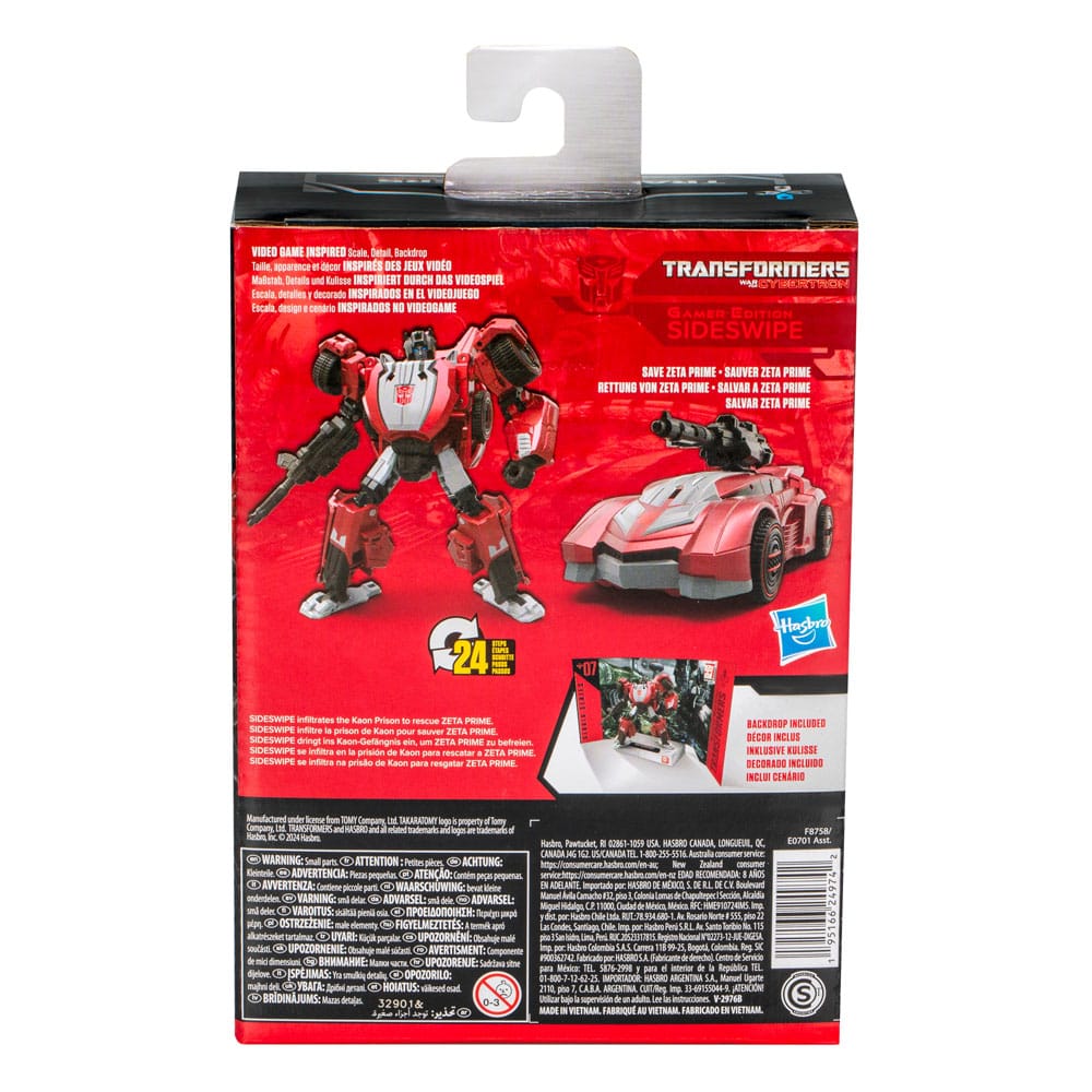 Transformers: War for Cybertron Generations  Gamer Edition Sideswipe Studio Series 11 cm Deluxe Class Action Figure