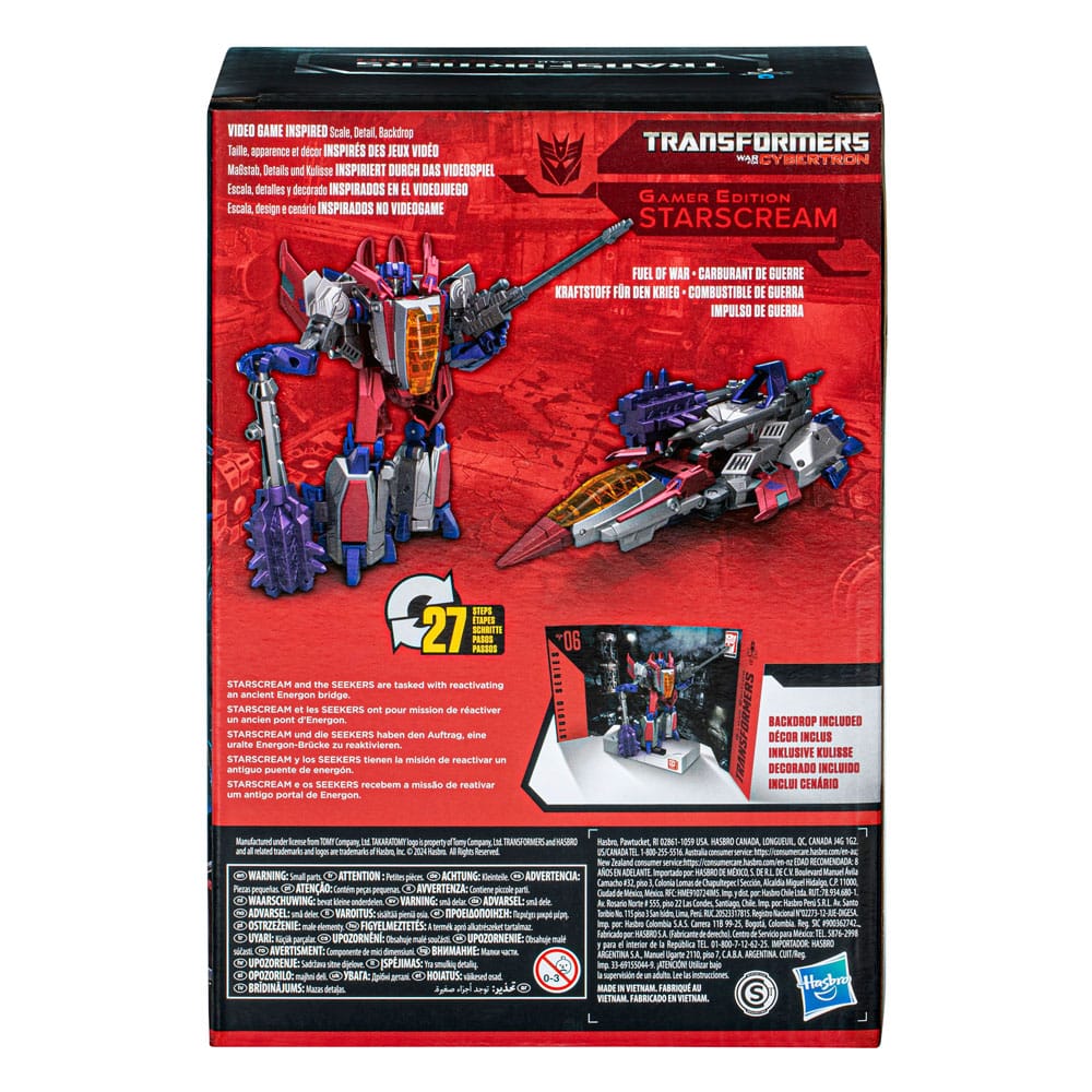 The Transformers: The Movie 06 Starscream 16 cm Generations Studio Series Voyager Class Action Figure Gamer Edition