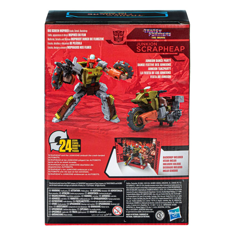 Transformers the Movie 86-24 Junkion Scraphead 16cm Generations Studio Series Voyager Class Action Figure
