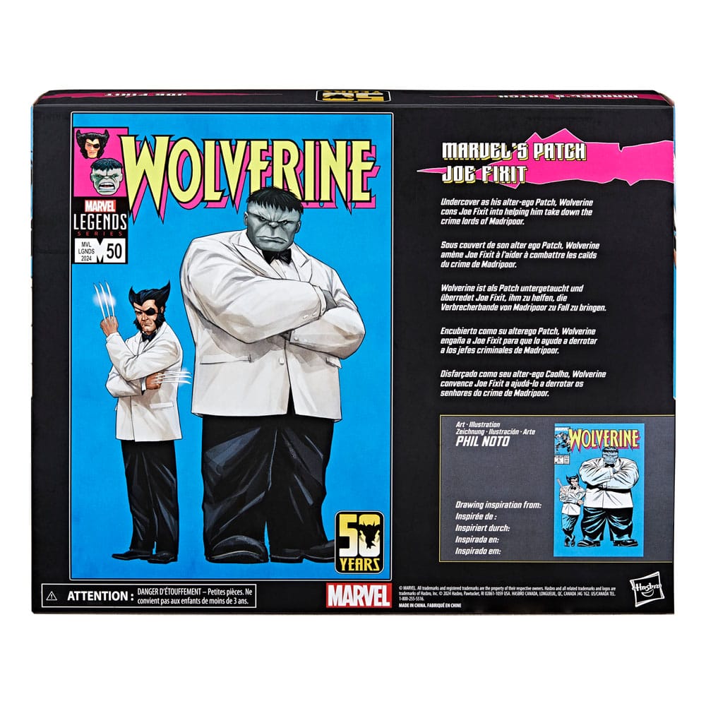 Marvel's Patch & Joe Fixit 15cm Wolverine 50th Anniversary Marvel Legends Action Figure 2-Pack