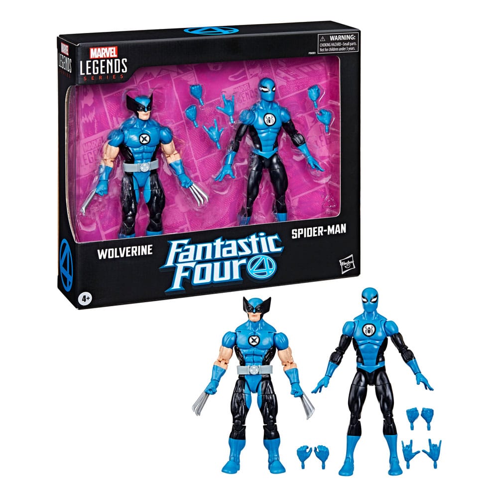 Marvel Legends Fantastic Four Wolverine & Spider-Man 15 cm 2-Pack Action Figures